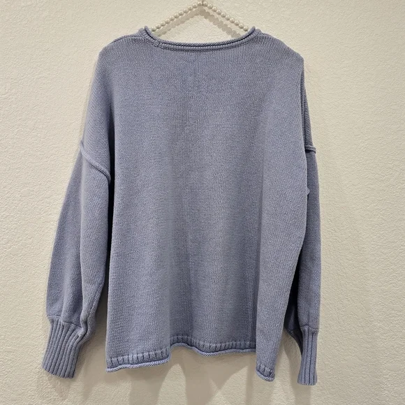 Madewell Conway Pullover Sweater In Craft Blue Size S - Picture 5 of 8